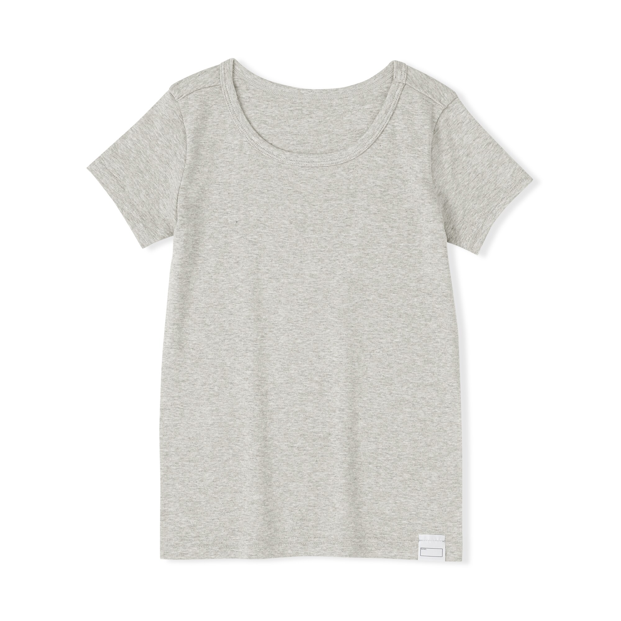 キッズ　フライス編みクルーネック半袖Ｔシャツ【インナー】
