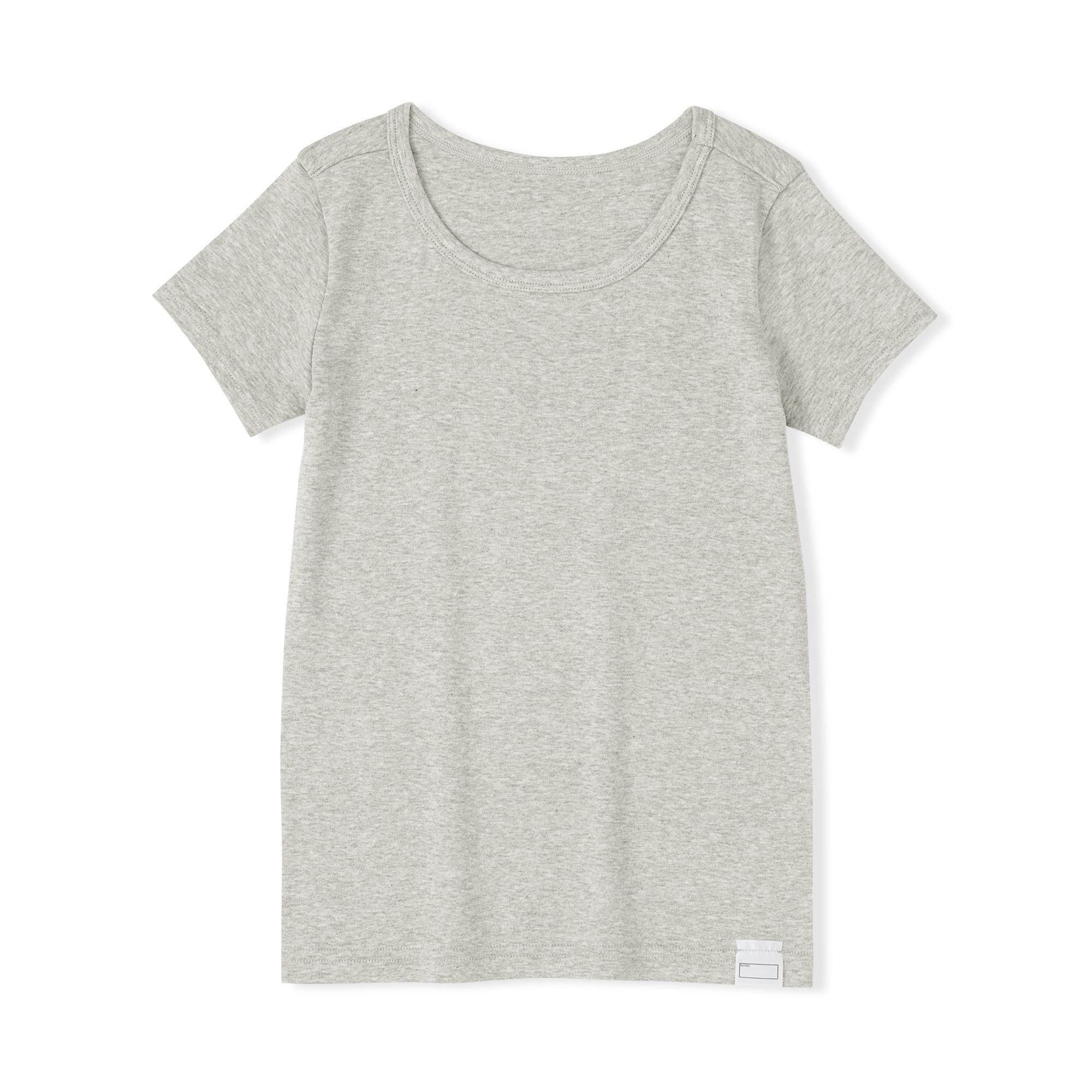 キッズ　フライス編みクルーネック半袖Ｔシャツ【インナー】