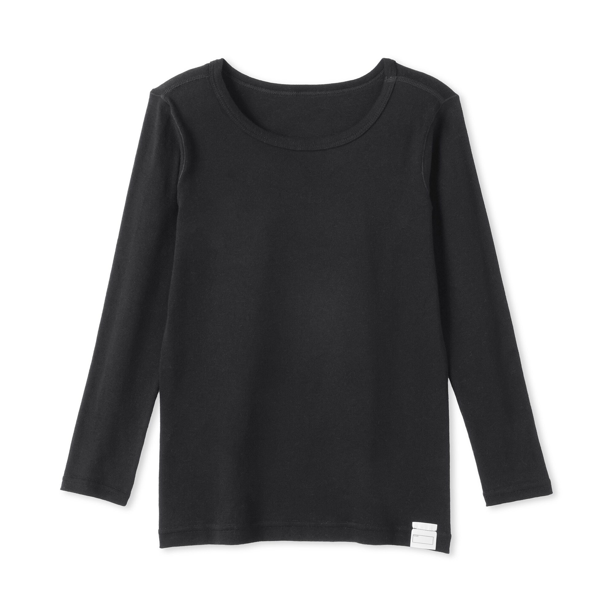 キッズ　あったか綿　クルーネック長袖Ｔシャツ