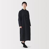 婦人　まっすぐ仕立てた　シャツワンピース