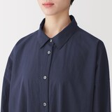 婦人　まっすぐ仕立てた　シャツワンピース