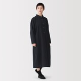 婦人　まっすぐ仕立てた　シャツワンピース