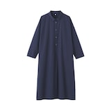 婦人　まっすぐ仕立てた　シャツワンピース