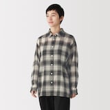 婦人　強撚シアー　長袖シャツ