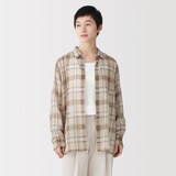 婦人　強撚シアー　長袖シャツ
