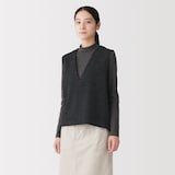 婦人　ウール混ジャージー　Ⅴネックベスト