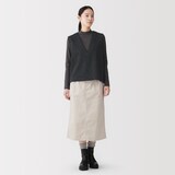 婦人　ウール混ジャージー　Ⅴネックベスト