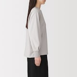 婦人　素材に還る　ニットコンビブラウスＴシャツ