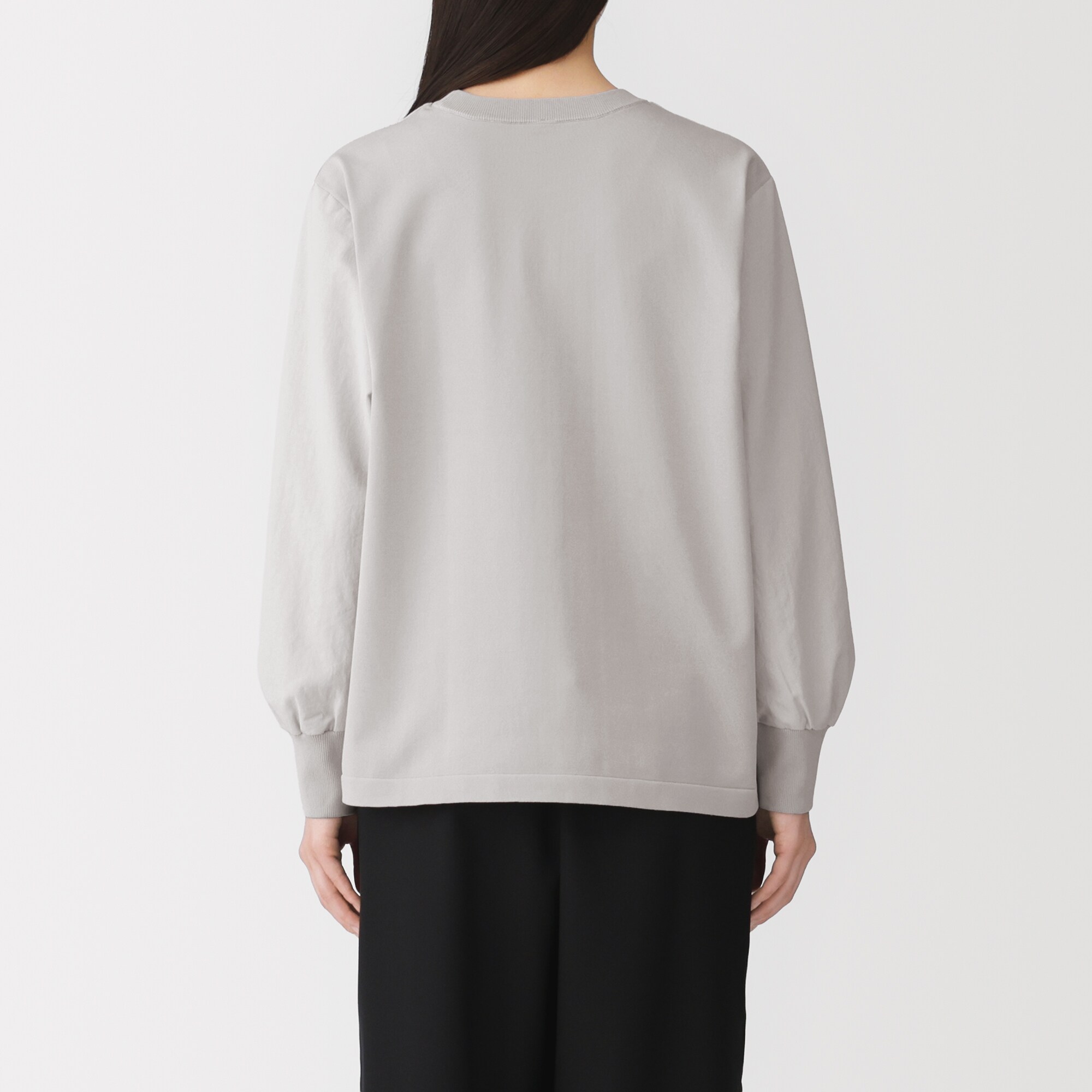 婦人　素材に還る　ニットコンビブラウスＴシャツ