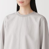 婦人　素材に還る　ニットコンビブラウスＴシャツ