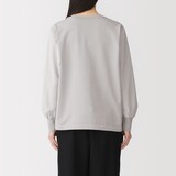 婦人　素材に還る　ニットコンビブラウスＴシャツ