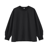 婦人　素材に還る　ニットコンビブラウスＴシャツ