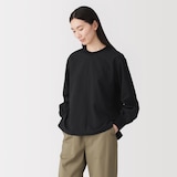 婦人　素材に還る　ニットコンビブラウスＴシャツ