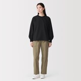 婦人　素材に還る　ニットコンビブラウスＴシャツ