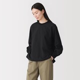 婦人　素材に還る　ニットコンビブラウスＴシャツ