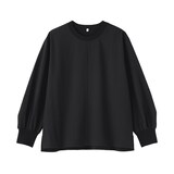 婦人　素材に還る　ニットコンビブラウスＴシャツ