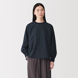 婦人　素材に還る　ニットコンビブラウスＴシャツ