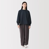 婦人　素材に還る　ニットコンビブラウスＴシャツ