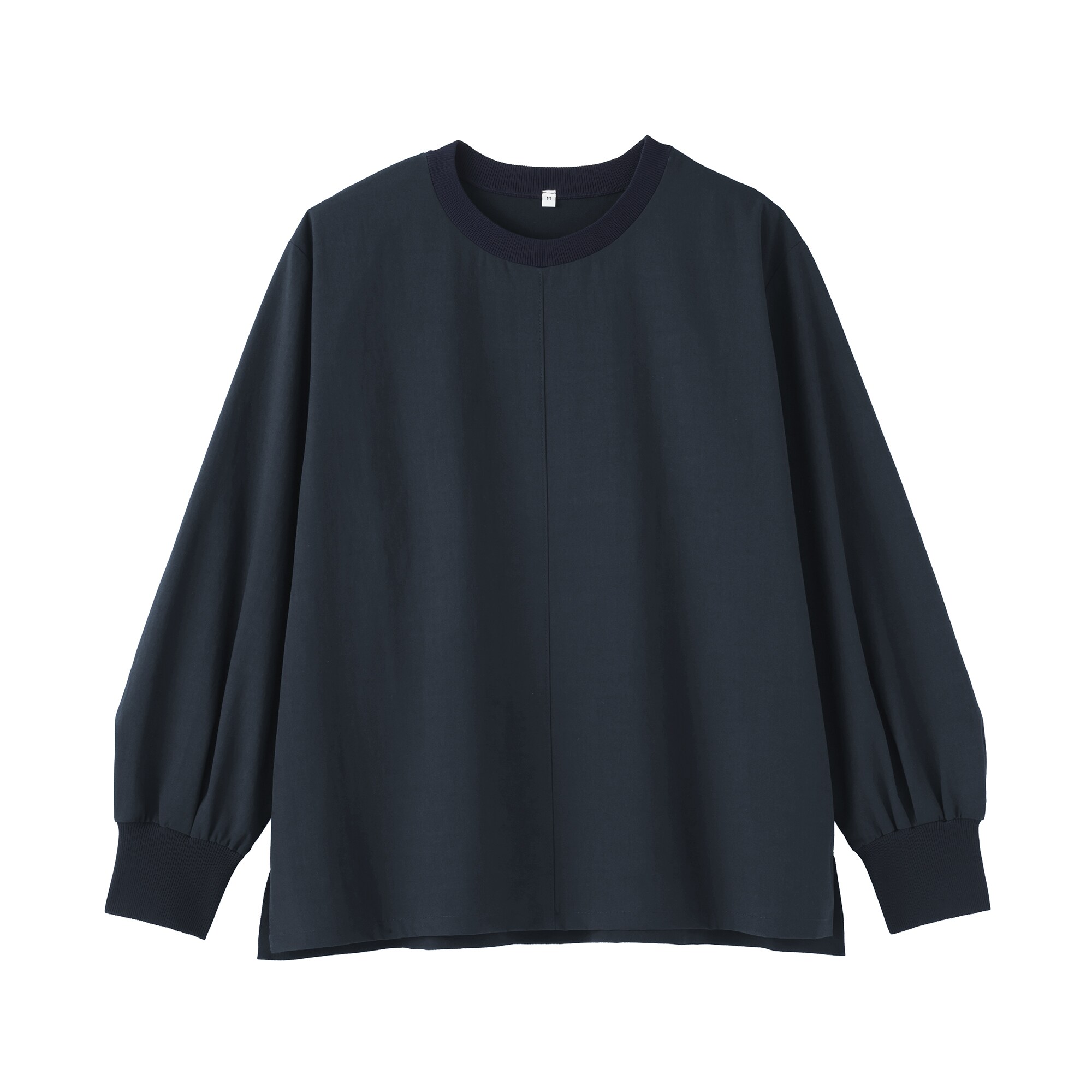 婦人　素材に還る　ニットコンビブラウスＴシャツ