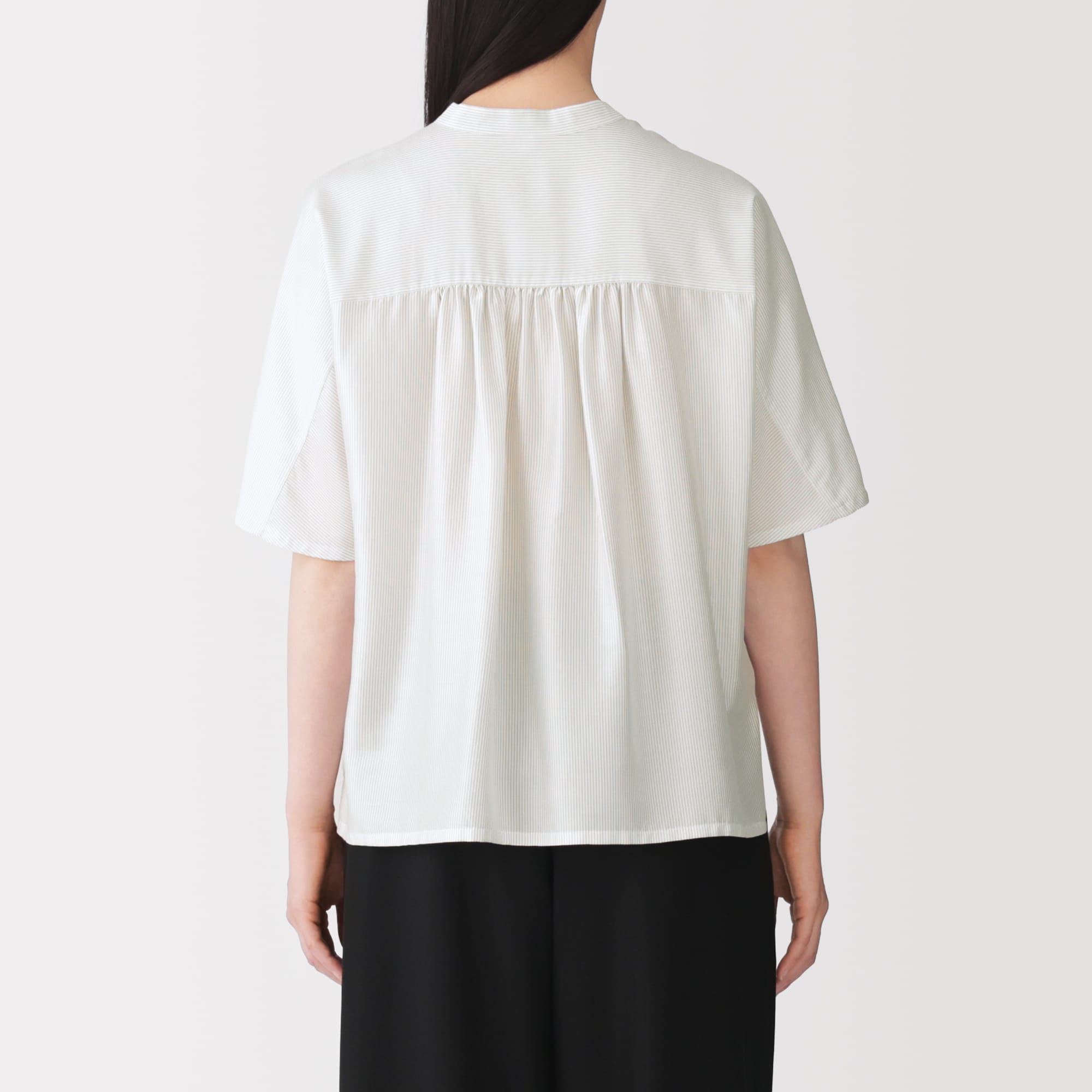 婦人 なめらか 五分袖ブラウス | 無印良品