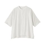 婦人　なめらか　五分袖ブラウス