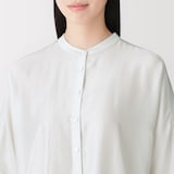 婦人　なめらか　五分袖ブラウス