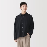 婦人　まっすぐ仕立てた　長袖シャツ