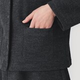 婦人　ウール混ジャージー　Ⅴネックカーディガン
