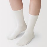 婦人　足なり直角　履き口やわらか　足首に沿う靴下