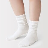 婦人　足なり直角　履き口やわらか　くしゅっと履ける　リブ編み靴下