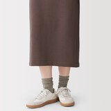 婦人　足なり直角　履き口やわらか　くしゅっと履ける　リブ編み靴下