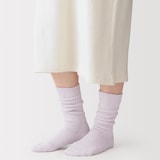 婦人　足なり直角　履き口やわらか　ふんわりやわらかルームソックス