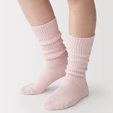 婦人　足なり直角　履き口やわらか　ふんわりやわらかルームソックス