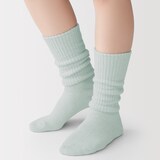 婦人　足なり直角　履き口やわらか　ふんわりやわらかルームソックス