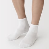 紳士　足なり直角　さらっと綿　ショート丈靴下