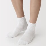 紳士　足なり直角　さらっと綿　ショート丈靴下