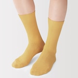 紳士　足なり直角　ズレ落ちにくいリブ編み靴下