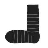 紳士　足なり直角　ボーダー柄靴下