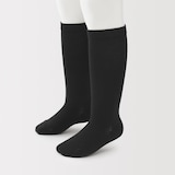 キッズ　足なり直角　成長しても履ける　ハイソックス（３足組）