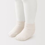 ベビー　足なり直角　成長しても履ける　ショート丈靴下（３足組）