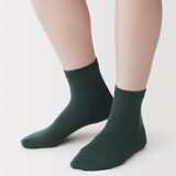 婦人　足なり直角　履き口やわらか　三層　ショート丈靴下（口ゴムなし）