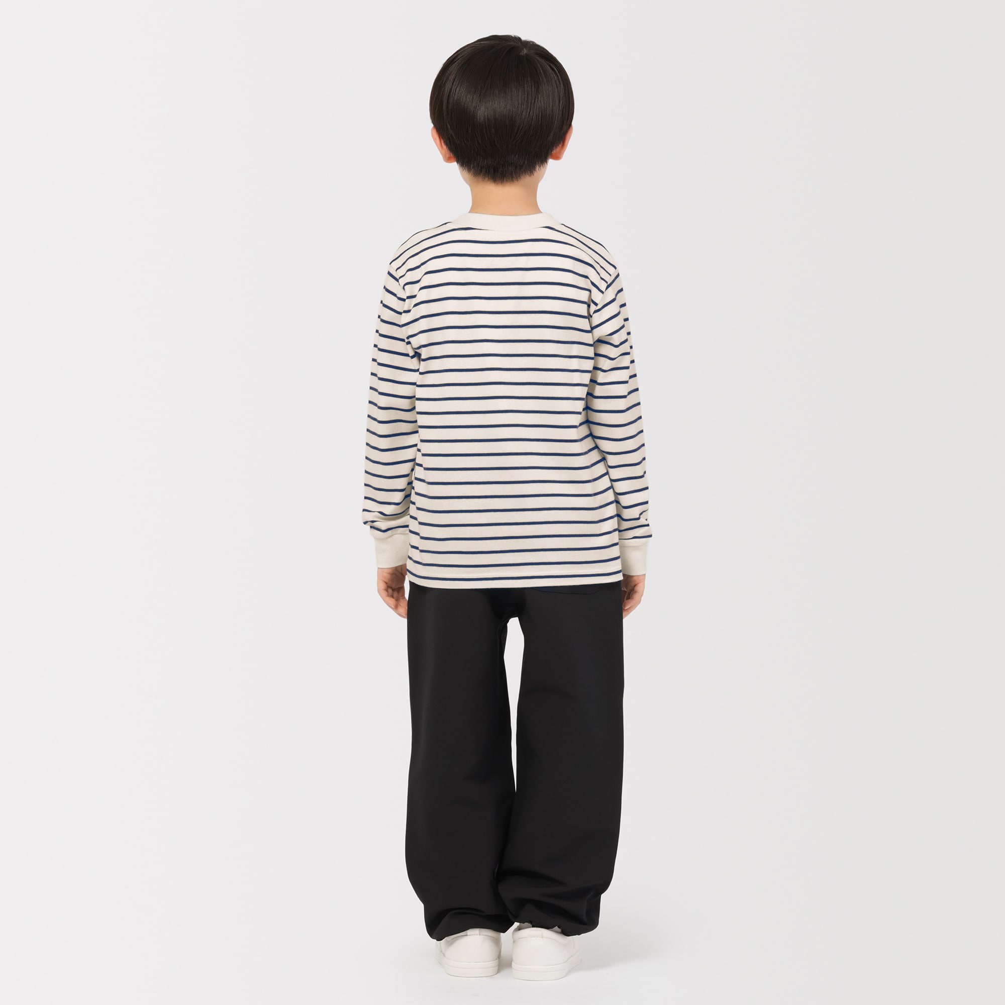 キッズ　両面起毛クルーネック長袖Ｔシャツ