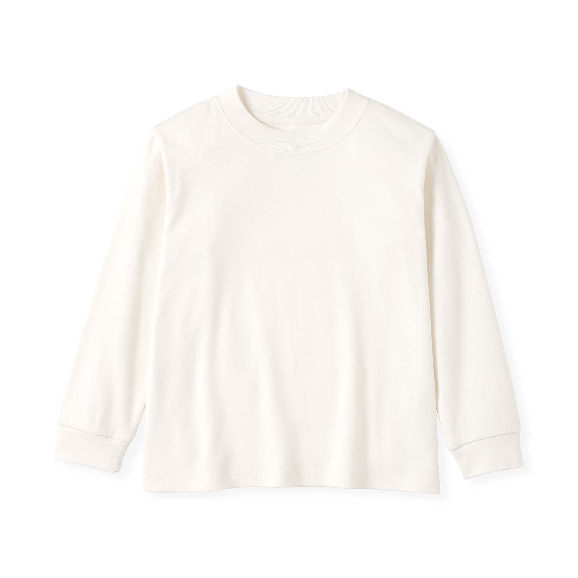 キッズ　両面起毛クルーネック長袖Ｔシャツ