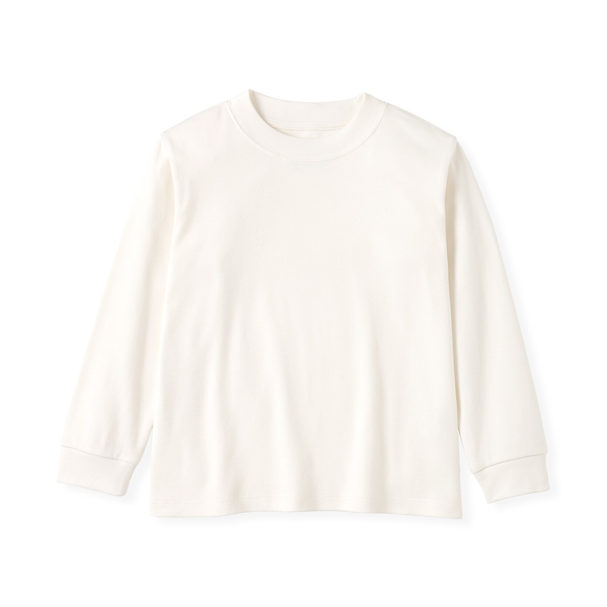 キッズ　両面起毛クルーネック長袖Ｔシャツ
