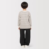 キッズ　両面起毛クルーネック長袖Ｔシャツ