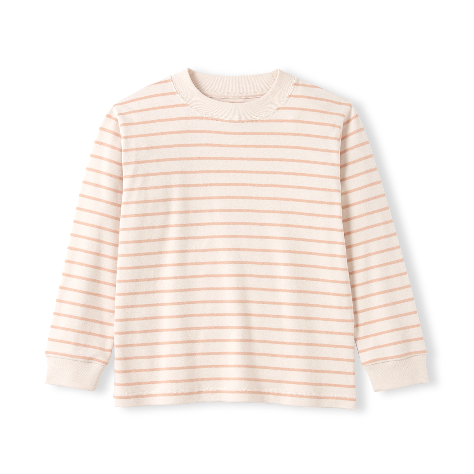 キッズ　両面起毛クルーネック長袖Ｔシャツ