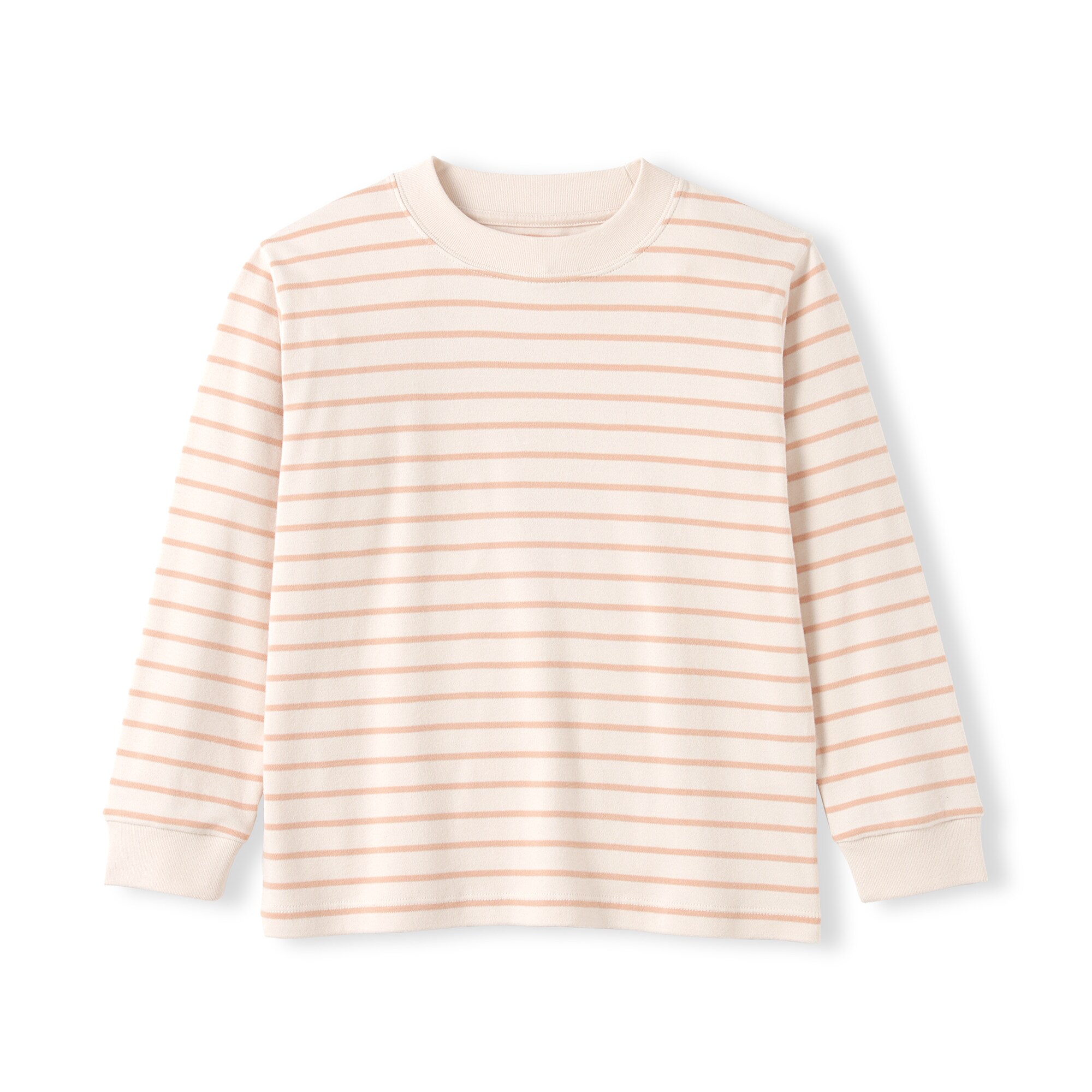 キッズ　両面起毛クルーネック長袖Ｔシャツ