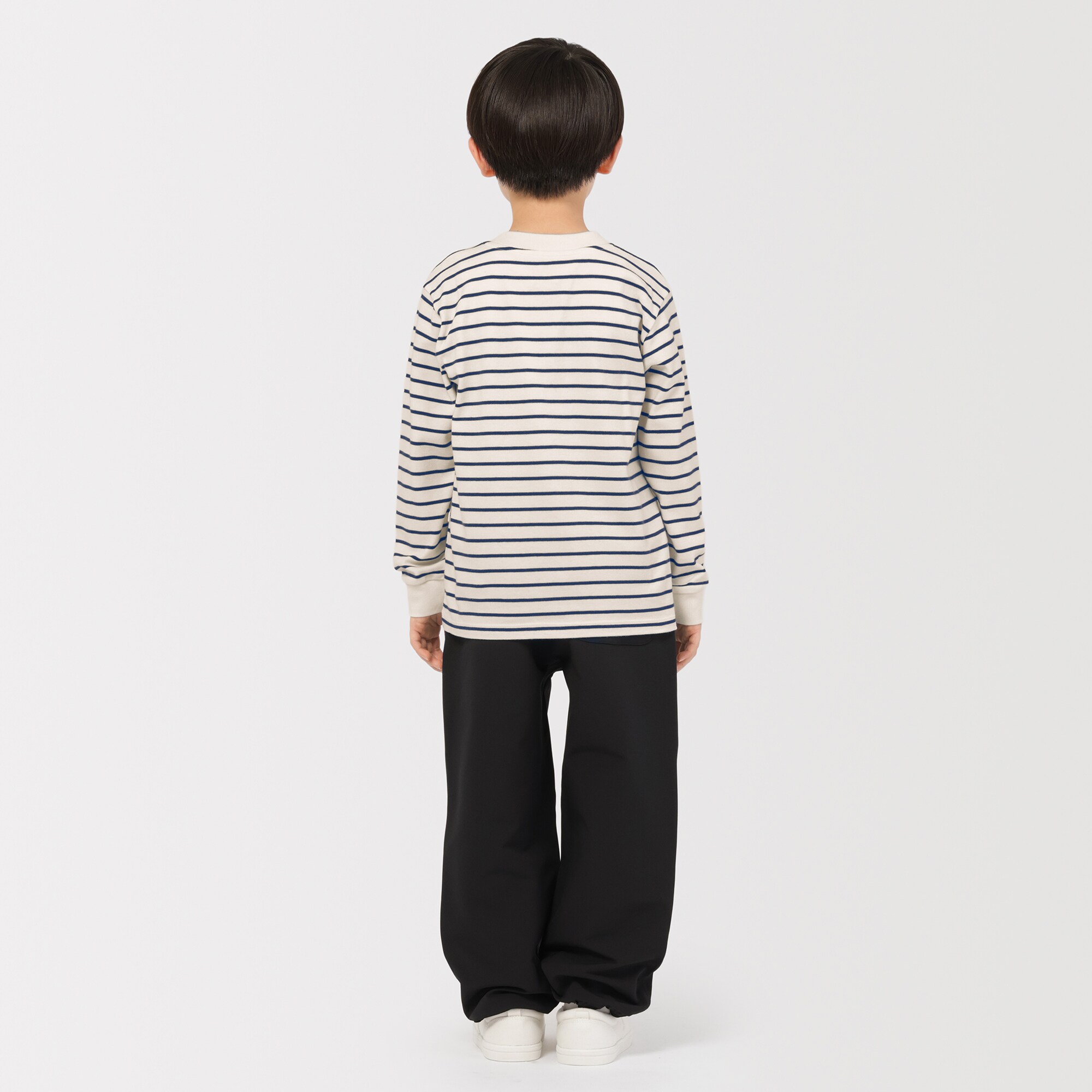 キッズ　両面起毛クルーネック長袖Ｔシャツ