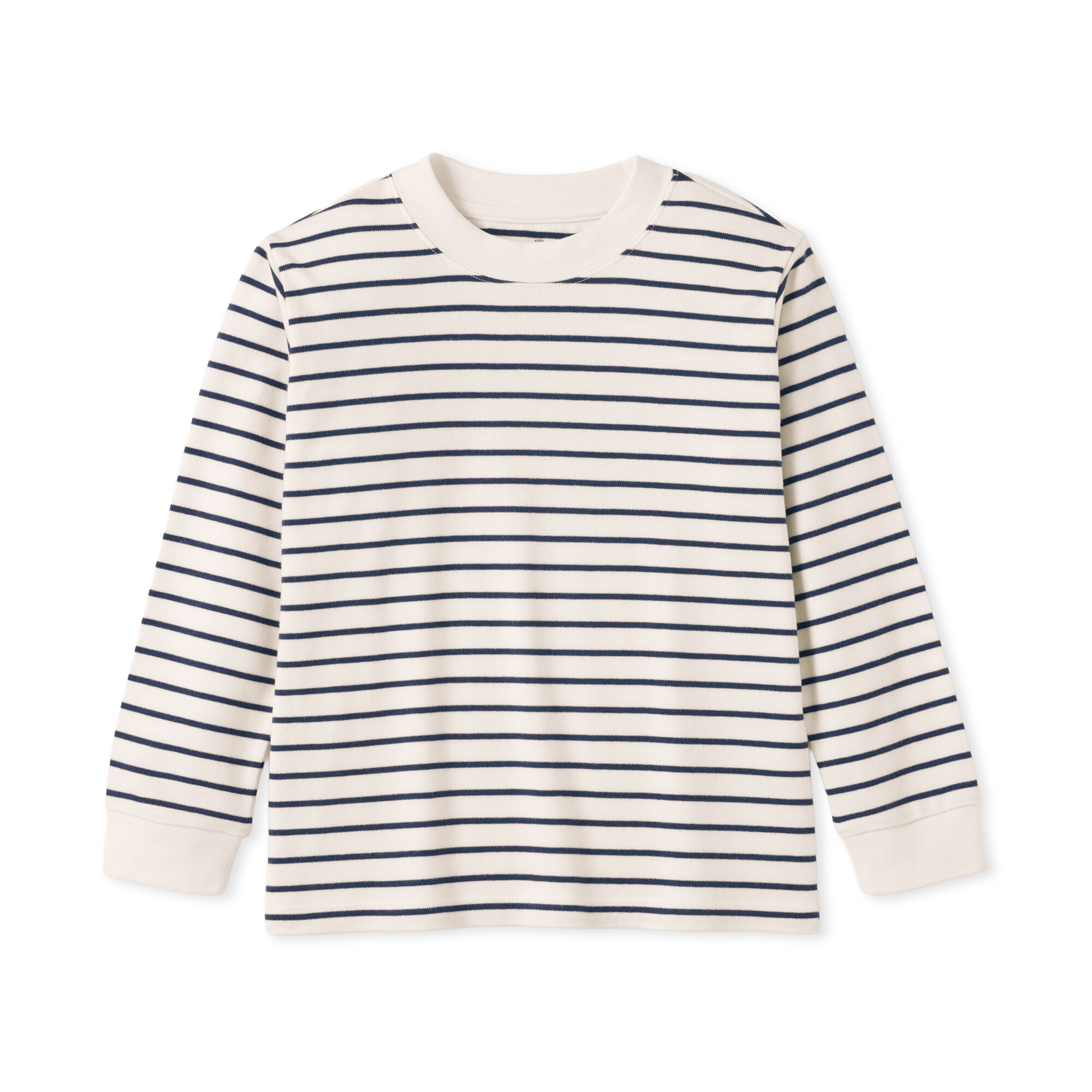 キッズ　両面起毛クルーネック長袖Ｔシャツ