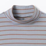 キッズ　両面起毛ハイネック長袖Ｔシャツ